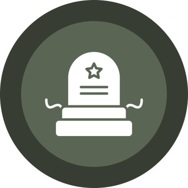 Bir mezar simgesinin vektör illüstrasyonu