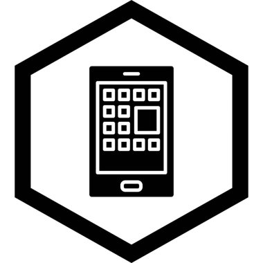 Hesap makinesi simgesinin vektör illüstrasyonu