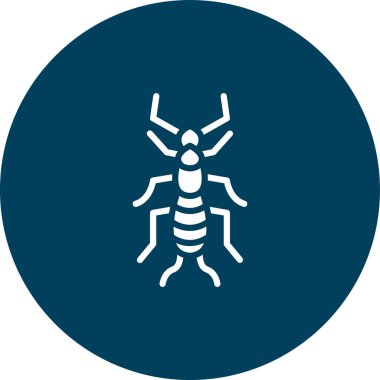 Böcek simgesinin vektör illüstrasyonu