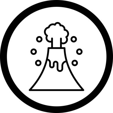 Bir ağaç simgesinin vektör illüstrasyonu