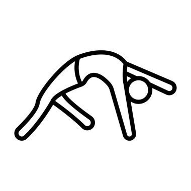 yoga poz simgesi, dış hat biçimi