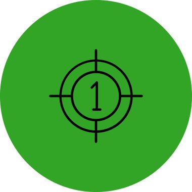 hedef simgesi. vektör illüstrasyonu