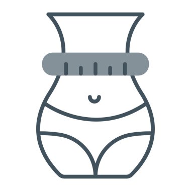 güzellik ve moda çizgisi vektör simgesi.