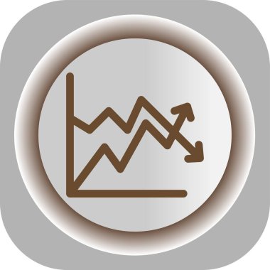 modada düz stil izole edilmiş vektör illüstrasyonunda grafik simgesi