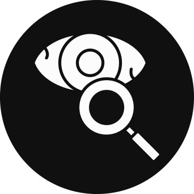 Göz simgesinin vektör illüstrasyonu