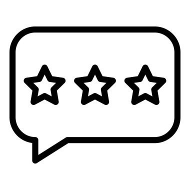 reyting vektörü ince çizgi simgesi