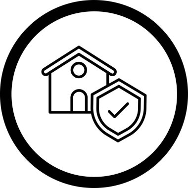 ev simgesi, vektör illüstrasyonu