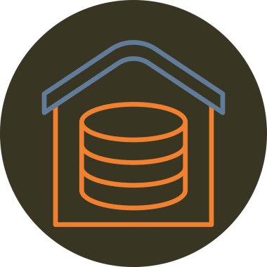 veritabanı. Web simgesi basit tasarım