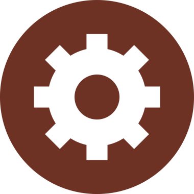 Vites düz yuvarlak vektör simgesi