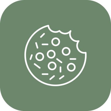 Bir yiyecek ikonunun vektör illüstrasyonu