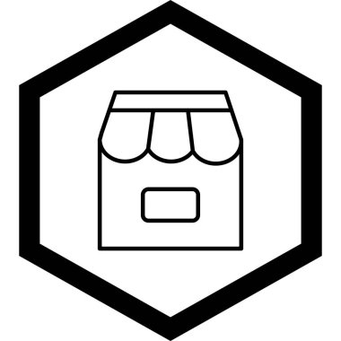 Bir torba simgesinin vektör illüstrasyonu