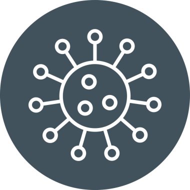 veri ağı vektör simgesi. bicolor düz yuvarlak simge, mavi ve gri renkler, yuvarlak açılar, beyaz arkaplan.