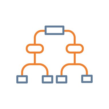 ağ bağlantısı renk çizgisi vektör simgesi kolayca biçimlendirilebilir ya da düzenlenebilir