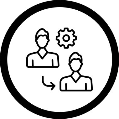 İnsan simgesinin vektör illüstrasyonu