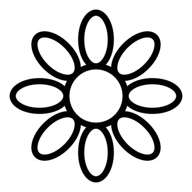 Güneş çiçeği ikonu. Beyaz arkaplanda izole edilmiş web tasarımı için güneş vektörü simgesi