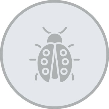 Böcek. Web simgesi basit illüstrasyon