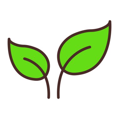 bitki simgesi vektör illüstrasyonu