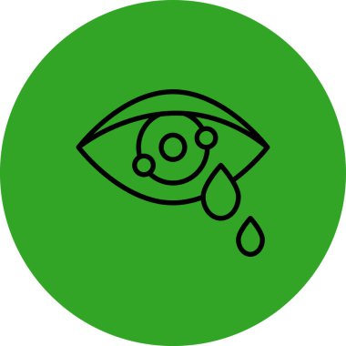 Göz simgesi vektör illüstrasyonu