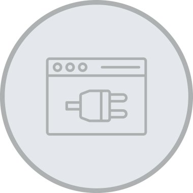 Ağ tarayıcı simgesi soyut olarak izole edildi