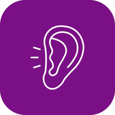 kulak simgesi vektör illüstrasyonu