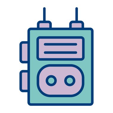 radyo alıcısı simgesi, vektör illüstrasyonu