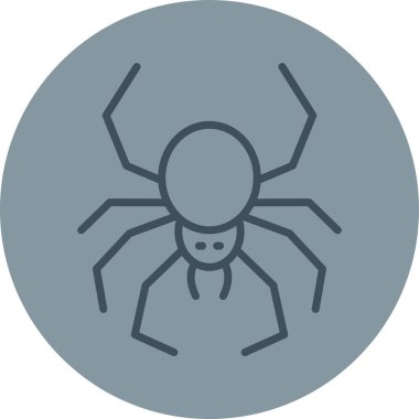 Örümcek ikonu vektör illüstrasyonu