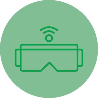 Gözlük. Web simgesi basit illüstrasyon