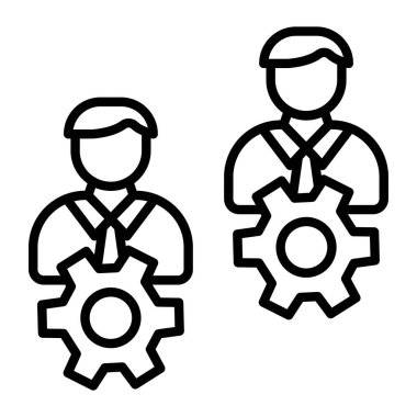 Dişliler. Web simgesi basit tasarım