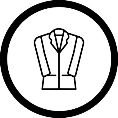 Ceket simge vektör çizim