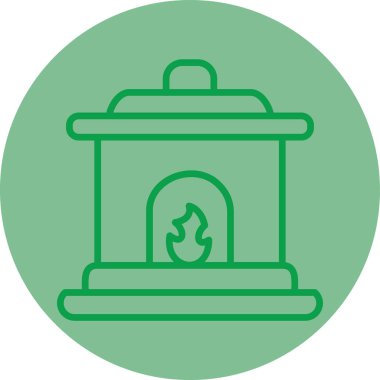 Eşsiz ateş vektör çizgisi simgesi