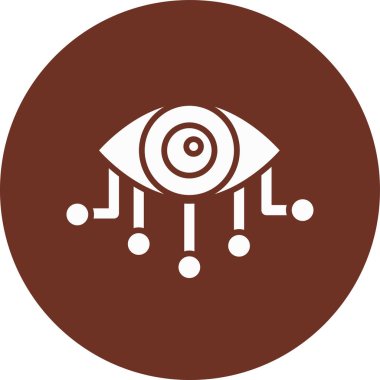 Modern b 'nin vektör illüstrasyonu göz simgesinden yoksun