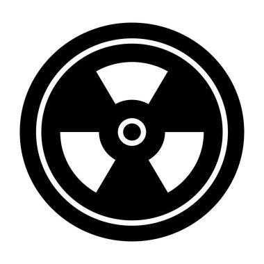 Radyasyon ikonu vektör illüstrasyonu