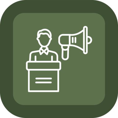 Hoparlör simgesinin vektör illüstrasyonu