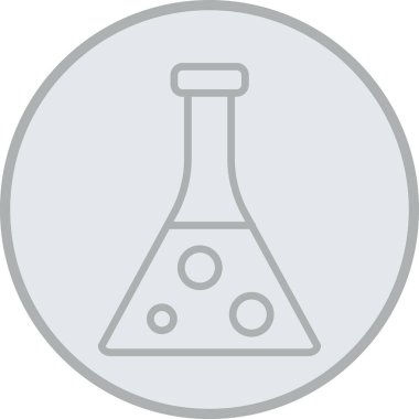 Laboratuvar test simgesinin vektör illüstrasyonu