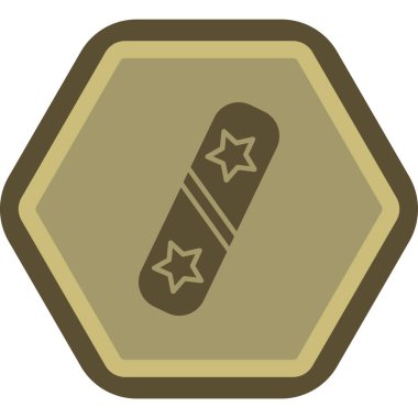 Bir yıldız simgesinin vektör illüstrasyonu