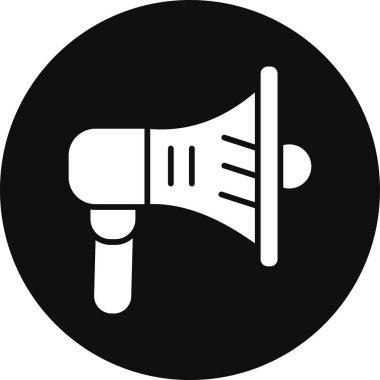 megafon sembolü vektör illüstrasyonu