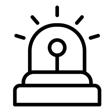 Alarm simgesi, basit vektör tasarımı