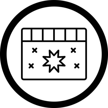 Takvim. Web simgesi basit illüstrasyon