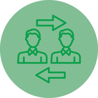 İnsan simgesinin vektör illüstrasyonu