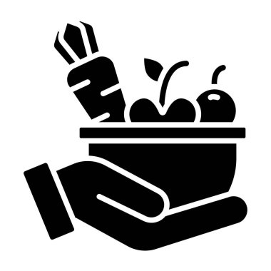 Bahçe ikonuyla el ele tutuşan bitki