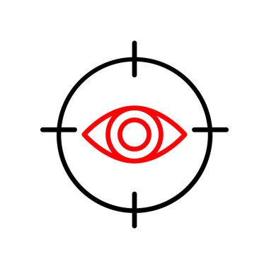 Göz simgesi. vektör illüstrasyonu