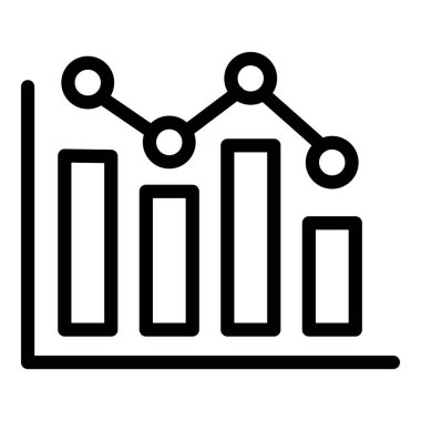 grafik vektör çizgisi simgesi