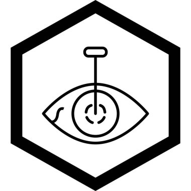 Moda stili izole edilmiş arkaplanda göz simgesi