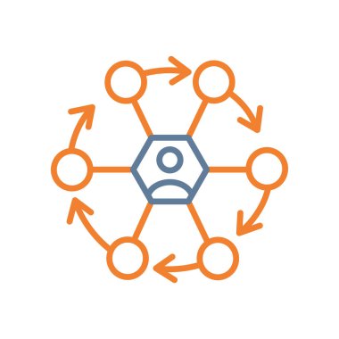 Ağ simgesi vektörü. Logotype