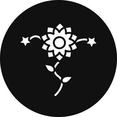 çiçek web simgesi basit tasarım