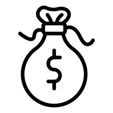 çanta dolar çanta simgesi, özet biçimi