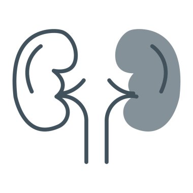 İnsan böbreği simgesi, taslak biçimi