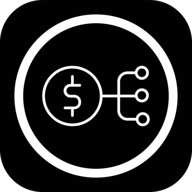 Dolar simgesi soyut bir grupta izole edildi