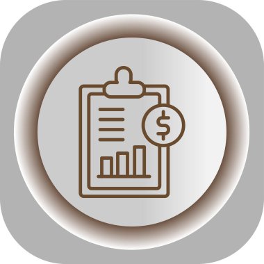 İş ve finans simgesinin vektör illüstrasyonu