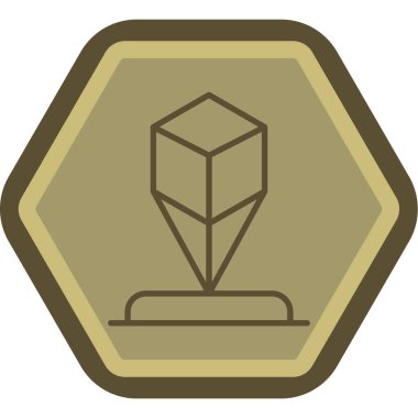 Altın bir elmasın vektör çizimi